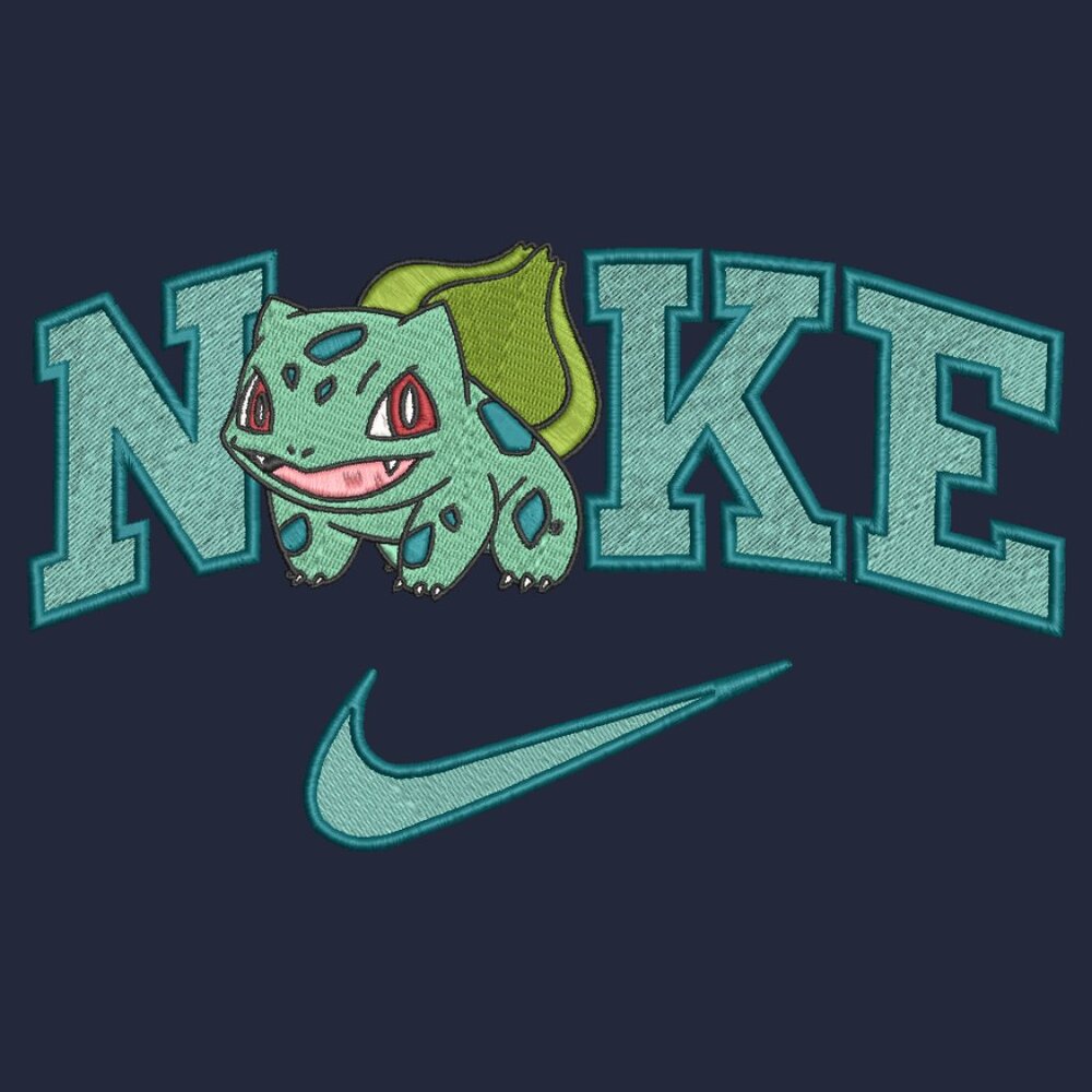 Nike Pokemon Bulbasaur TODDLER Embroidered Crewneck Sweatshirt Anime Cartoon
